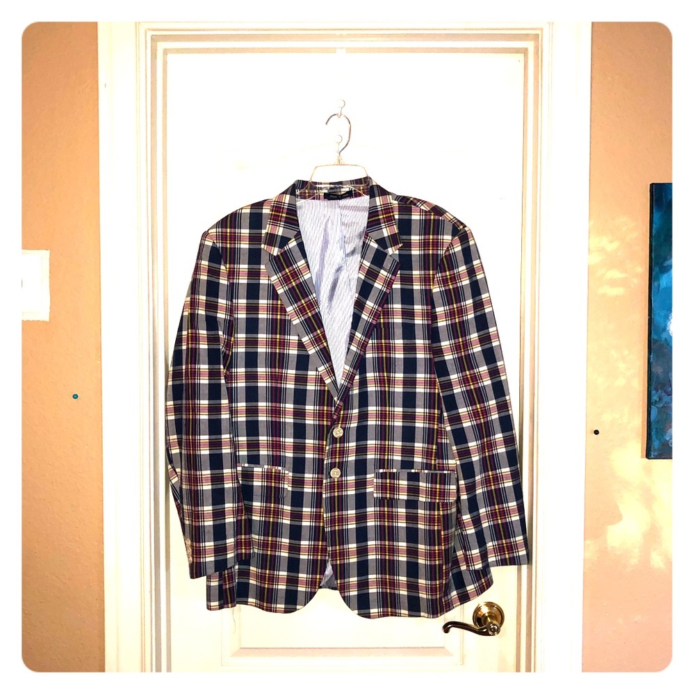 Men’s Plaid Blazer